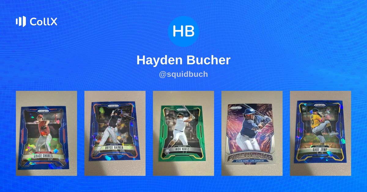 CollX Profile • Hayden Bucher • @squidbuch